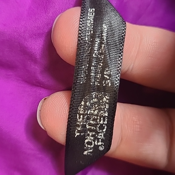 Women's THE NORTH FACE Pink/Purple w/ Green Accent Full-Zip Quilted Jacket Sz S - Picture 3 of 5